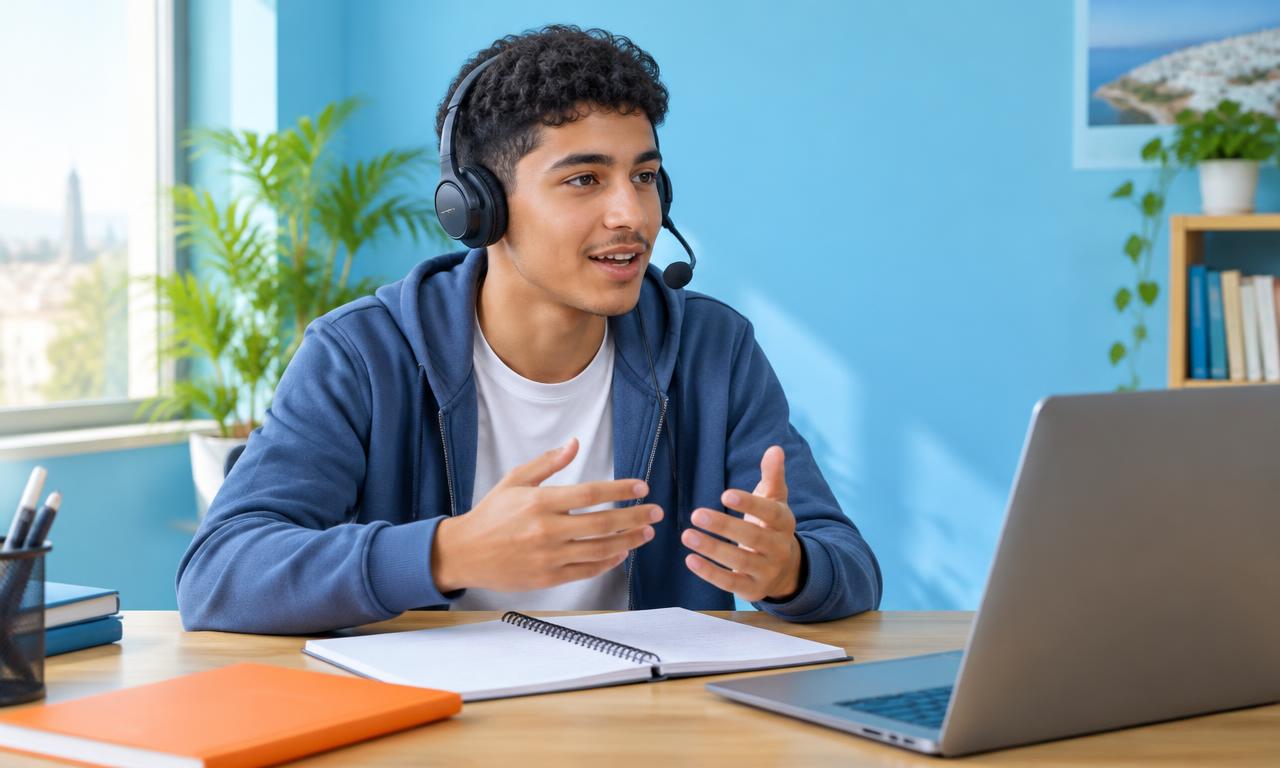Pratique de l’anglais avec un casque
